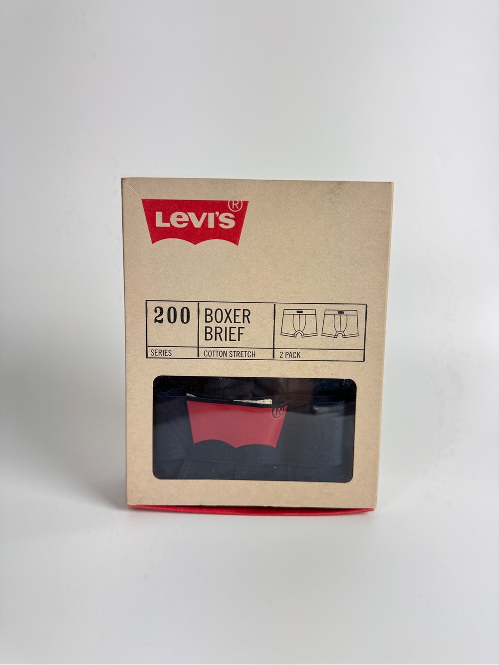 Levi's Men Navy Boxer Brief 2 Pack Size M
